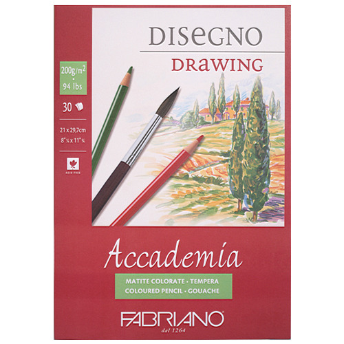 화방넷파브리아노  아카데미아 스케치북 A4 200g 30매 AC05