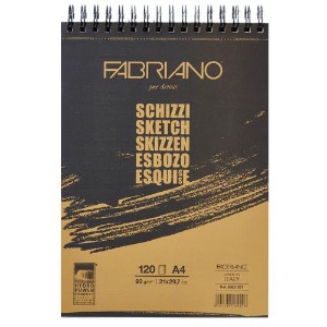 화방넷파브리아노 크로키북 A4 90g 120매 스프링 HD01