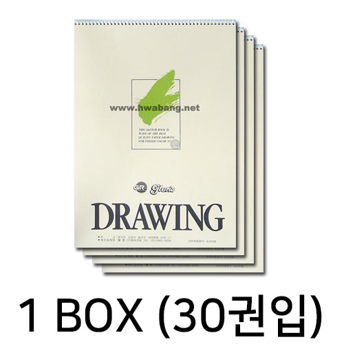 화방넷원진 GR 스케치북, 드로잉북 5절 200g 18매 1박스 (30권)