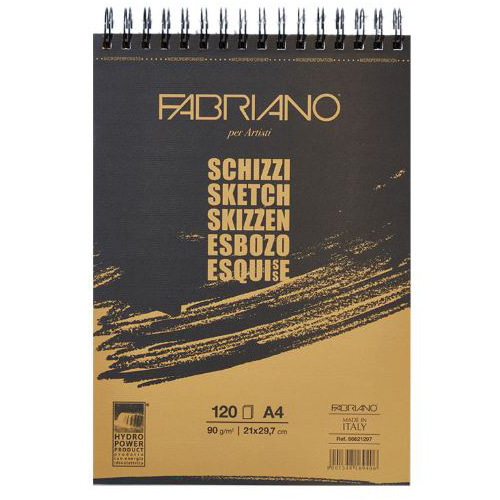 화방넷파브리아노 크로키북 A4 90g 120매 스프링 HD01