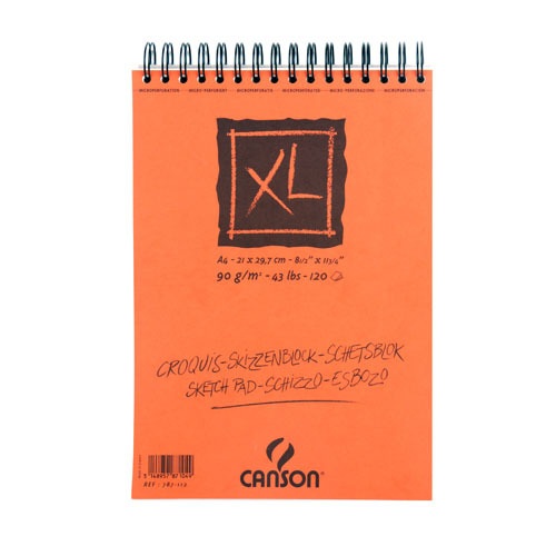 화방넷캔손 XL 스프링 크로키북 A4 / A3 90g 120매 [CA787-111/112] [옵션선택]