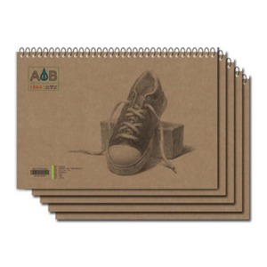 화방넷[AnB 18A4] A4 스케치북 180g (18매/백상지) 박스단위(50권)